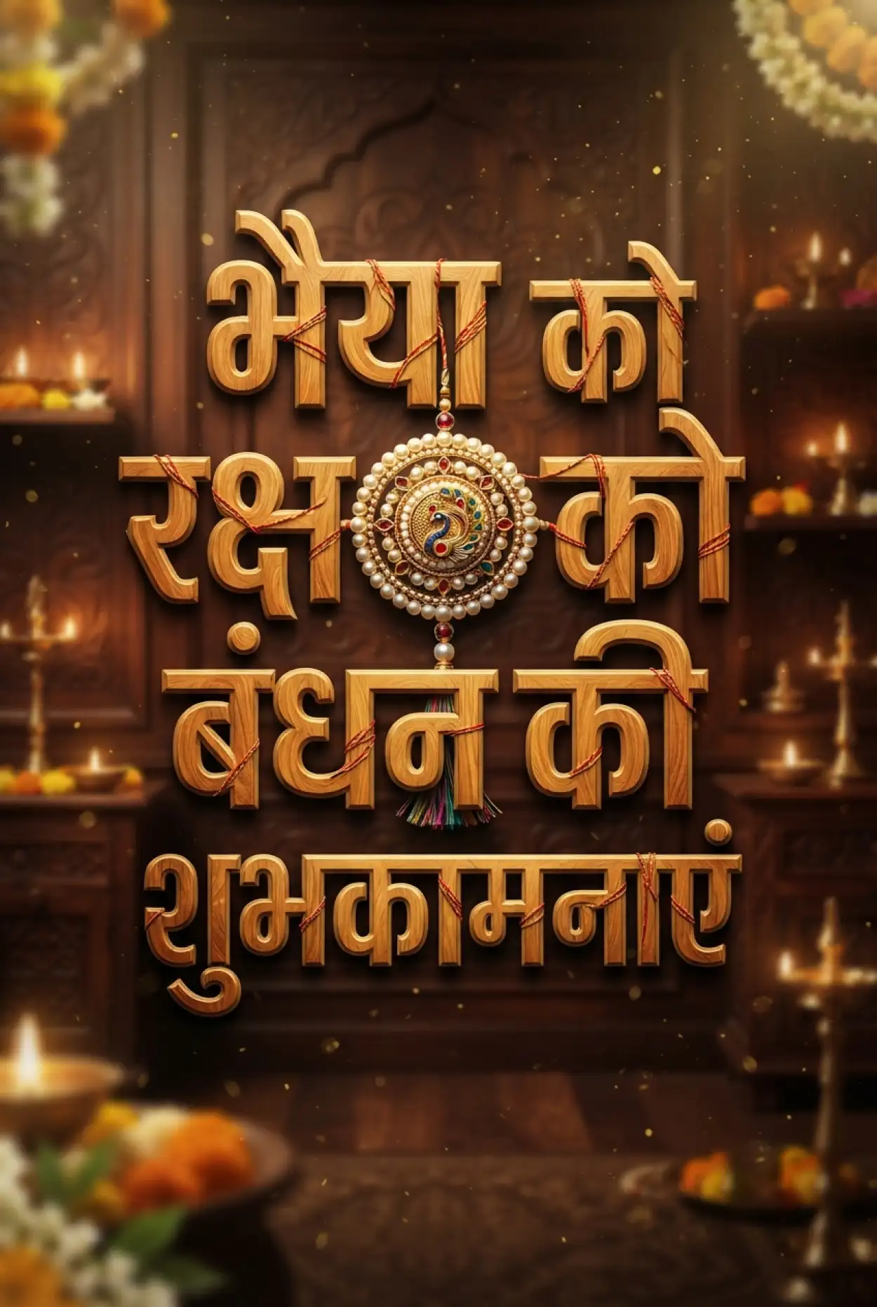 Free Download Happy Rakhi Special Message In Hindi - High Quality Raksha Bandhan Ki Shubhkamnaye In Hindi Image