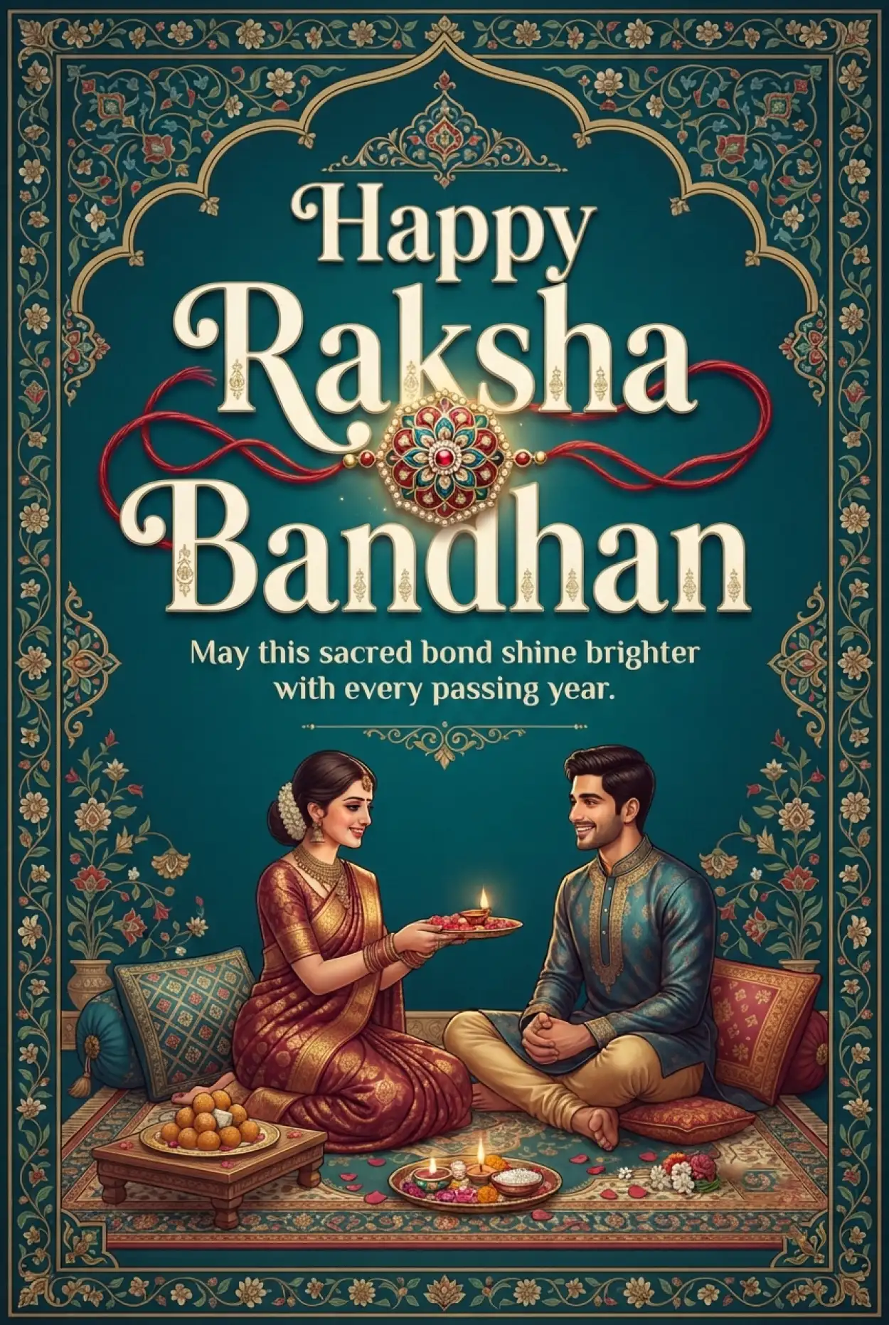 Free Download Happy Rakhi Wishes 2026 Brother Sister Facebook Post - High Quality Happy Rakhi Wishes 2026 Image