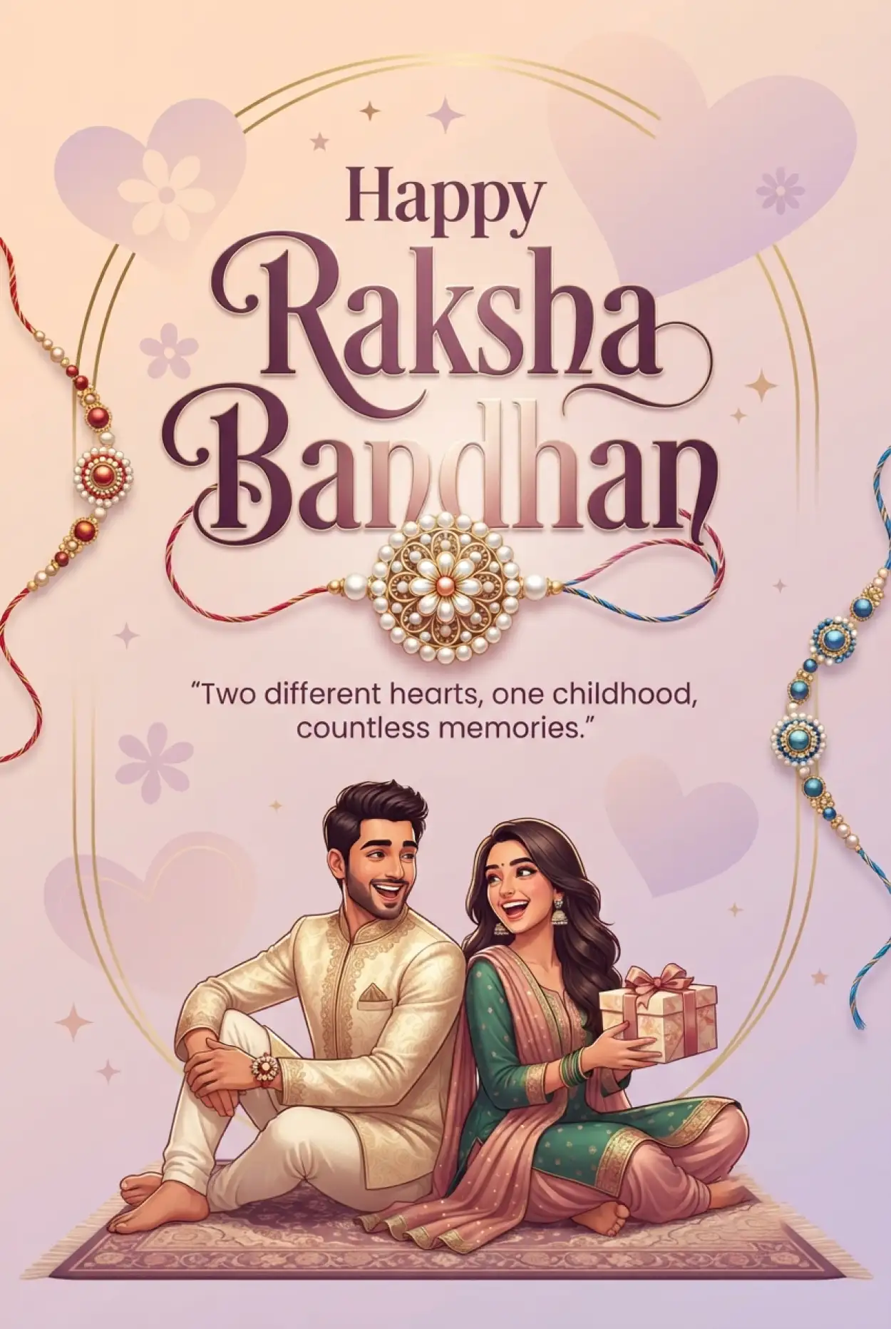 Free Download Happy Rakhi Wishes 2026 Facebook Status - High Quality Happy Rakhi Wishes 2026 Image