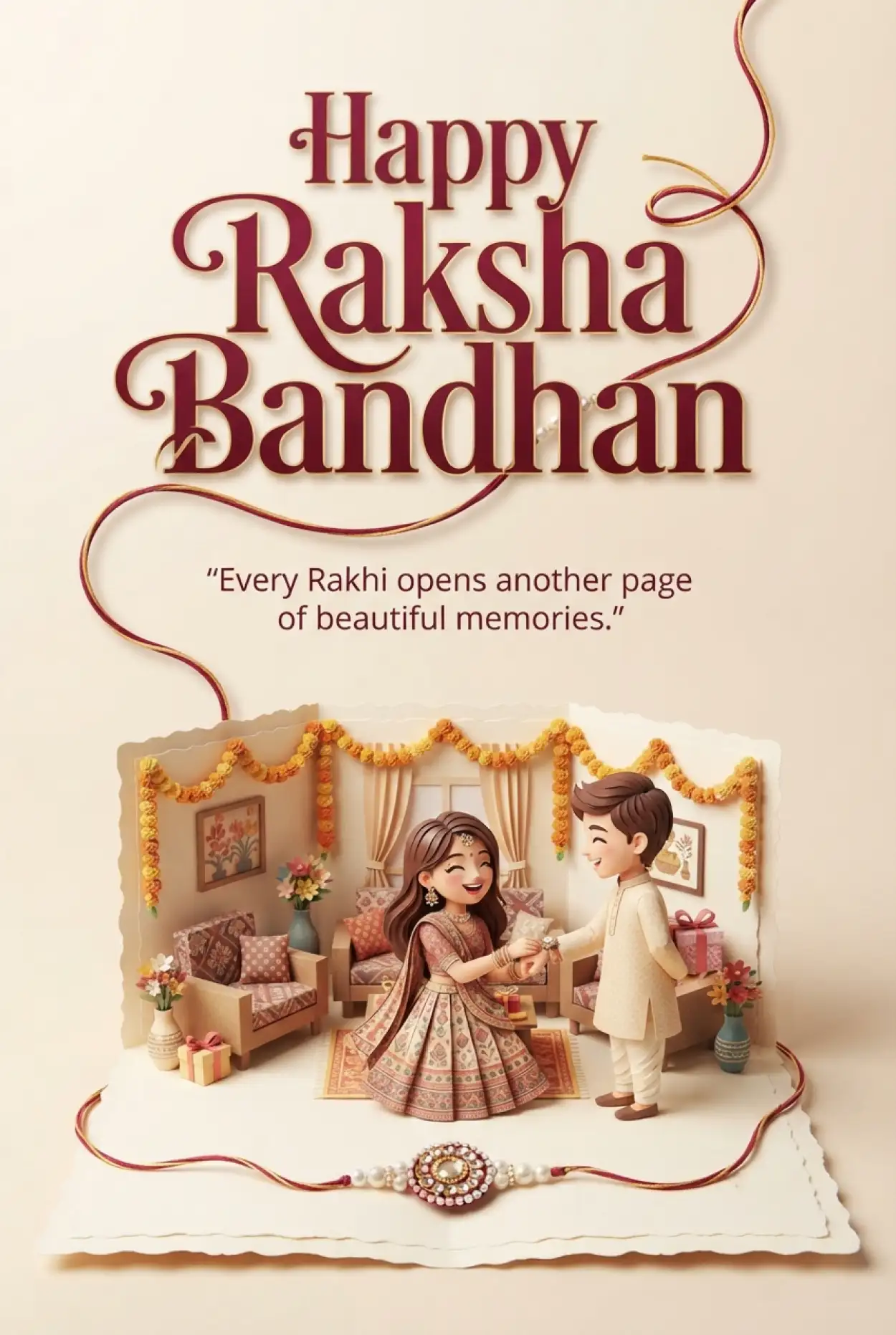 Free Download Happy Rakhi Wishes 2026 Facebook Story Images - High Quality Happy Rakhi Wishes 2026 Image