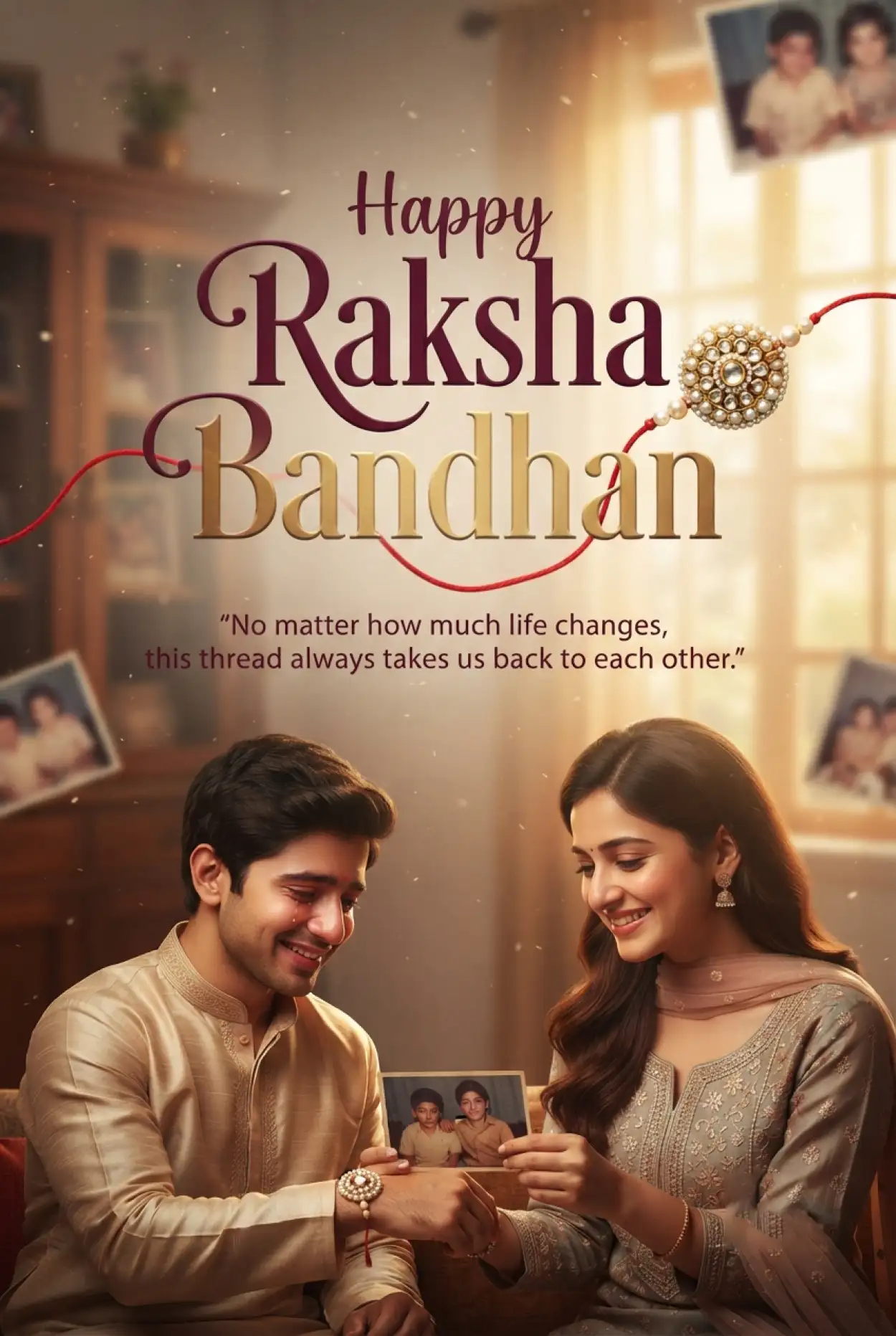 Free Download Happy Rakhi Wishes 2026 For Sister Facebook Post - High Quality Happy Rakhi Wishes 2026 Image
