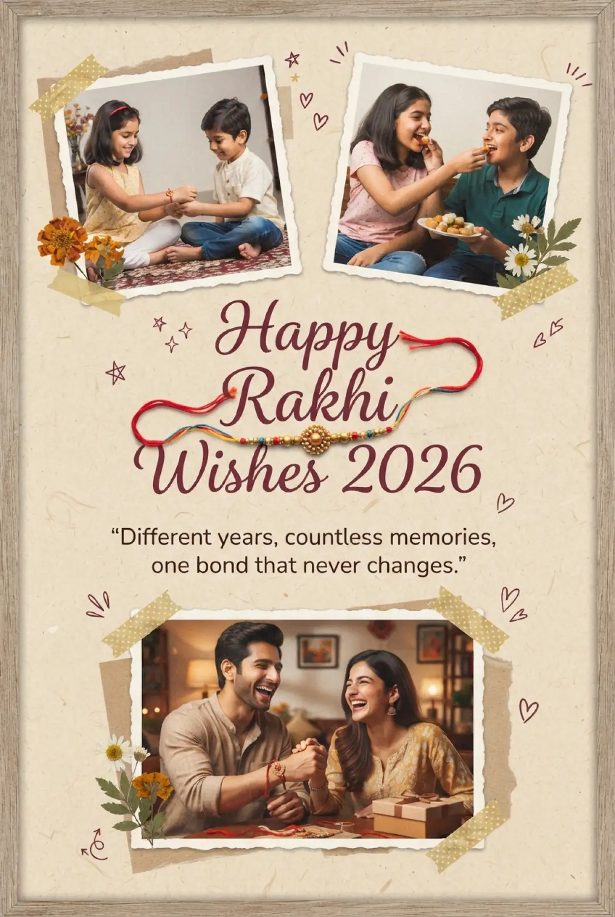 Free Download Happy Rakhi Wishes 2026 Reels Post - High Quality Happy Rakhi Wishes 2026 Image