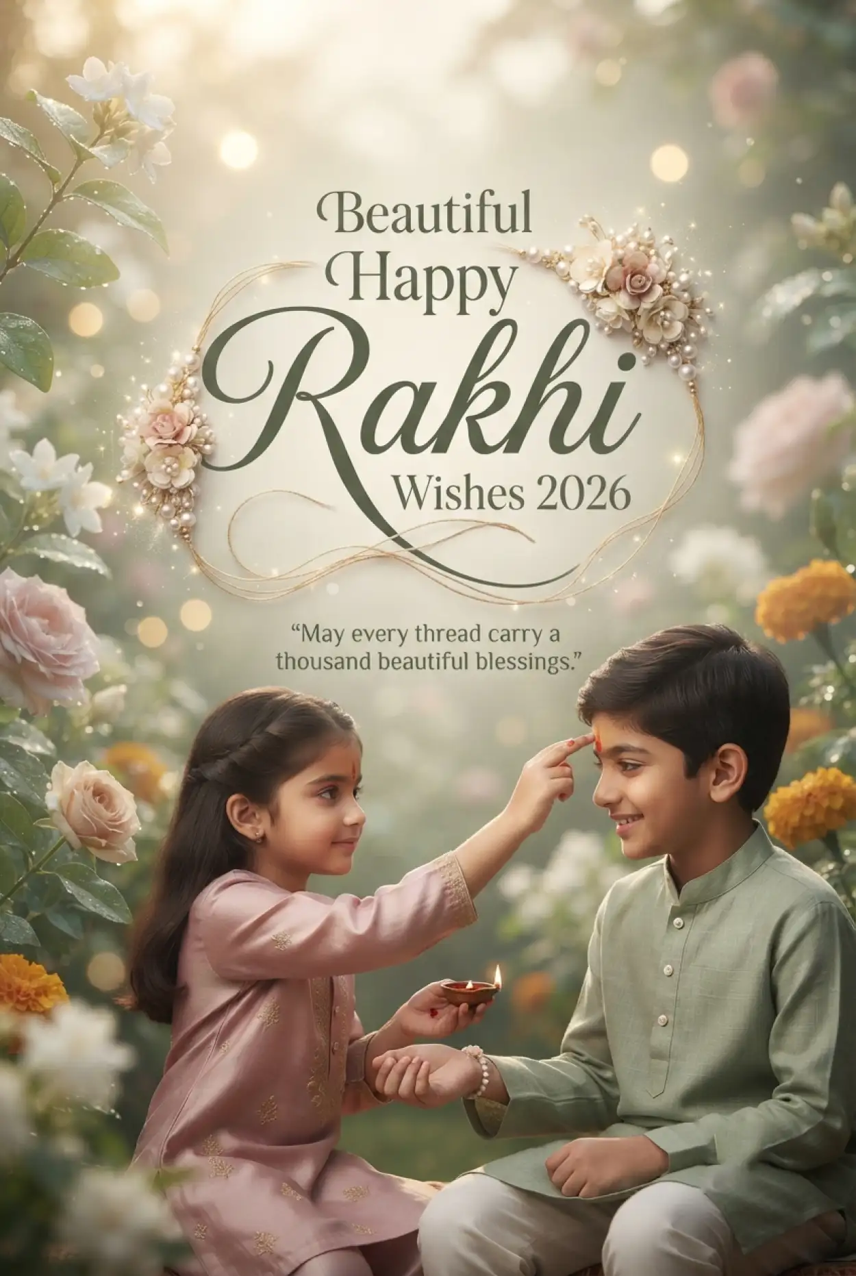 Free Download Happy Rakhi Wishes 2026 Social Media Poster - High Quality Happy Rakhi Wishes 2026 Image
