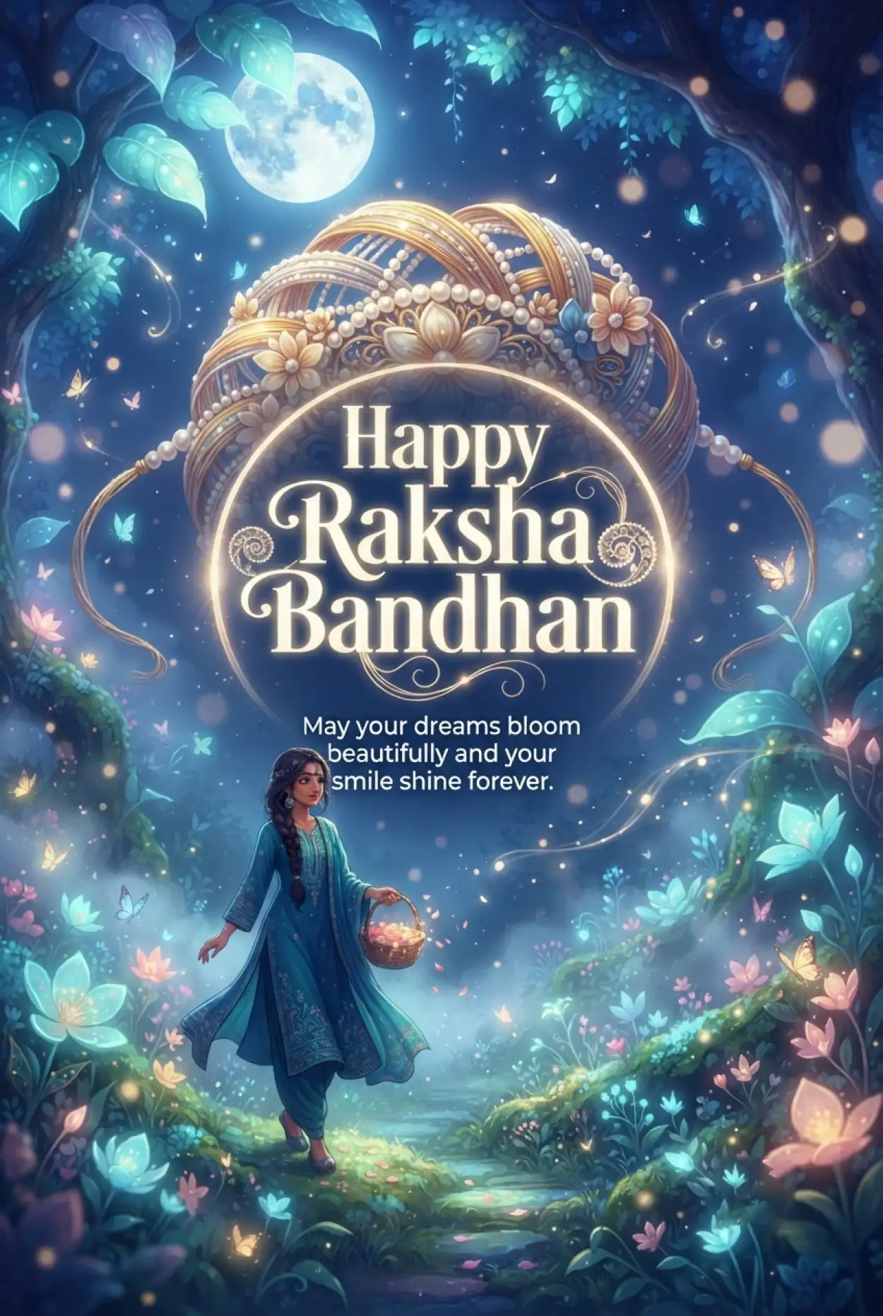 Free Download Happy Raksha Bandhan 2026 Wishes For Facebook Post - High Quality Happy Raksha Bandhan Wishes 2026 Image