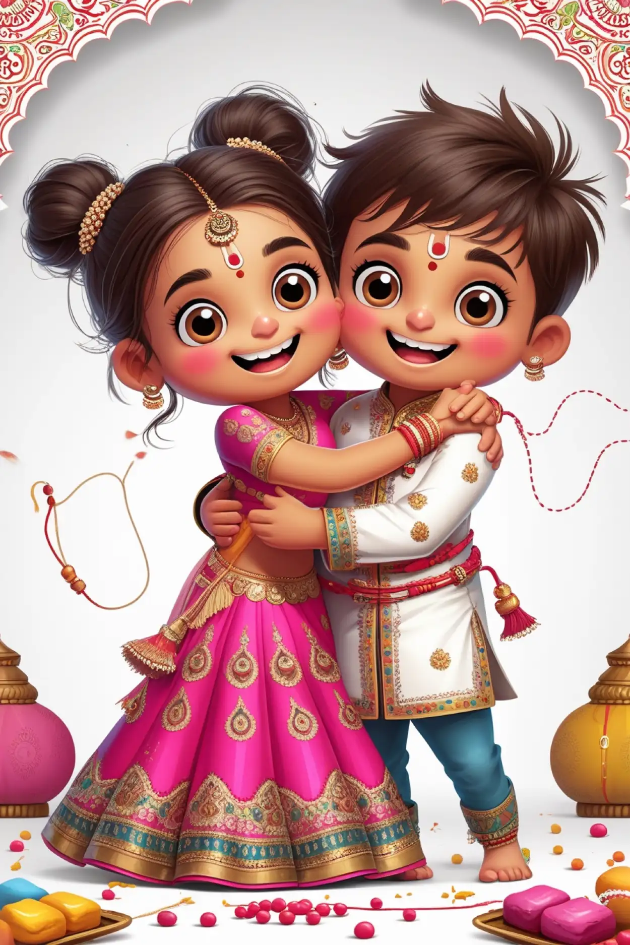 Happy Raksha Bandhan Background With Brother And Sister - Royalty Free Raksha Bandhan Background Image | Pngmagic Free Download Happy Raksha Bandhan Background With Brother And Sister - High Quality Raksha Bandhan Background Background