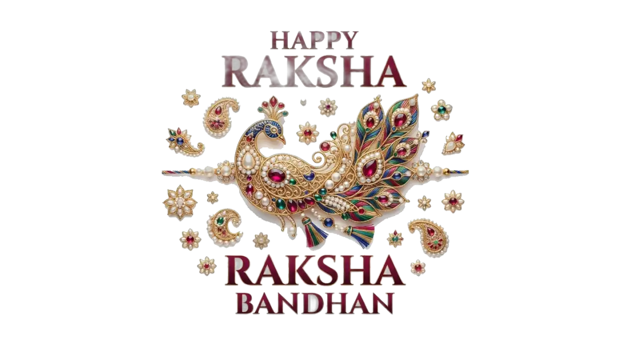 Free Download Happy Raksha Bandhan Decorative Png Transparent - High Quality Happy Raksha Bandhan Png Transparent Transparent PNG