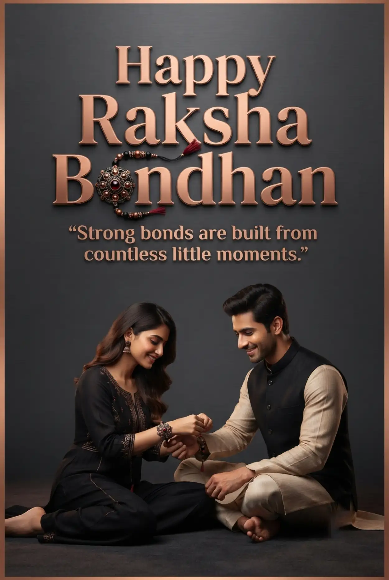 Free Download Happy Raksha Bandhan Greetings For A Strong Sibling Bond - High Quality Happy Raksha Bandhan Greetings Image