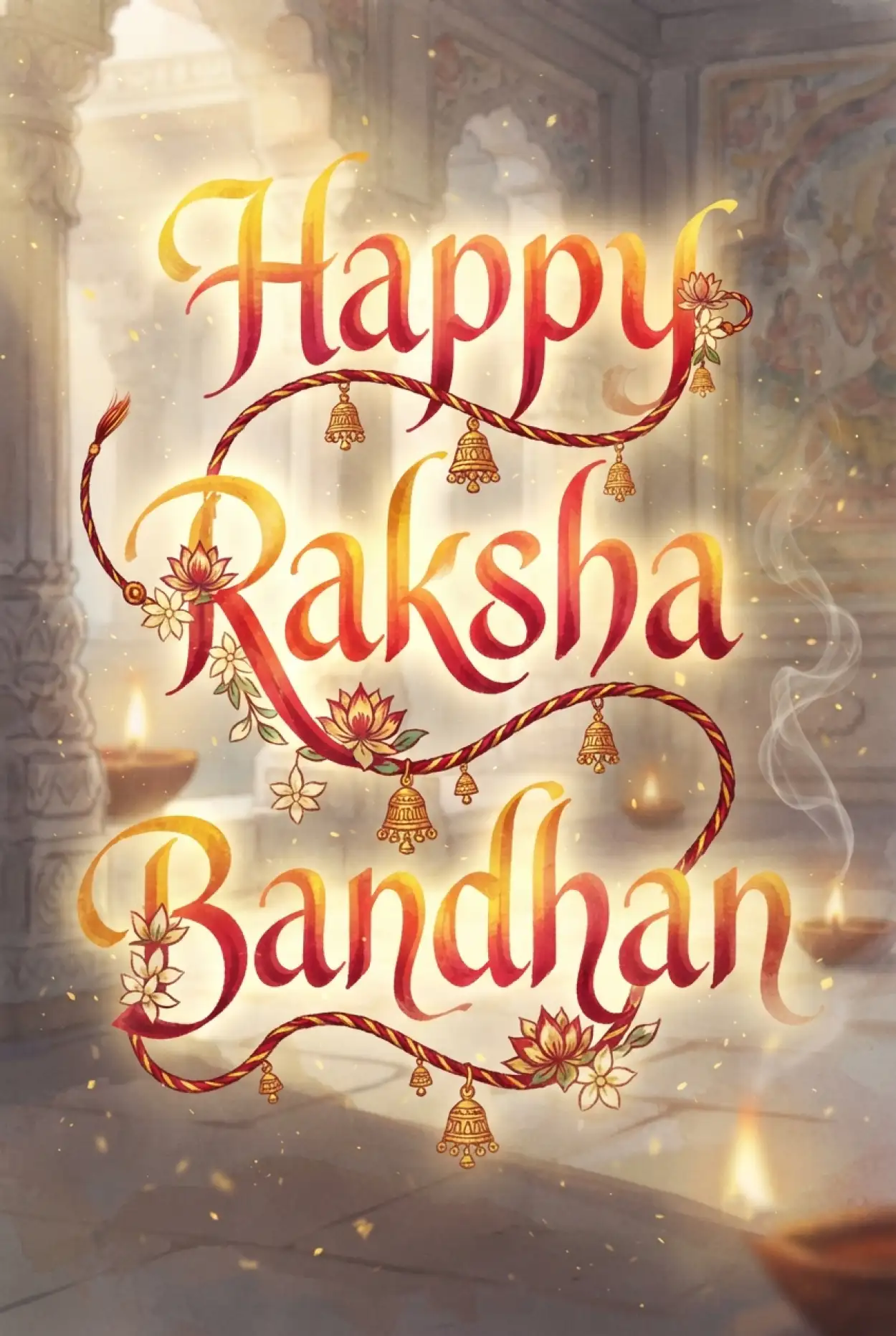 Free Download Happy Raksha Bandhan Greetings In Hindi And English - High Quality Happy Raksha Bandhan Greetings Image