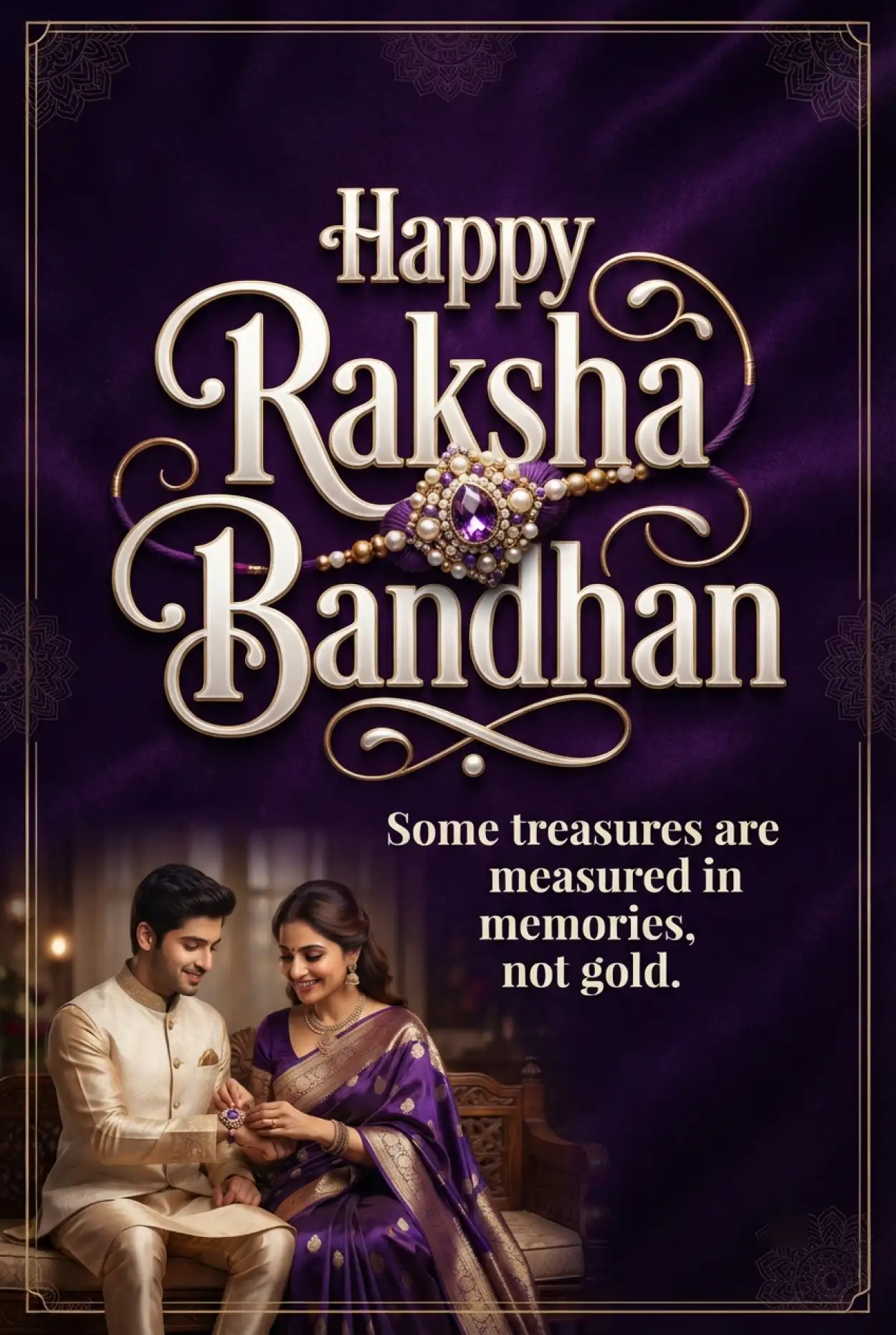 Free Download Happy Raksha Bandhan Greetings With Heartfelt Wishes - High Quality Happy Raksha Bandhan Greetings Image