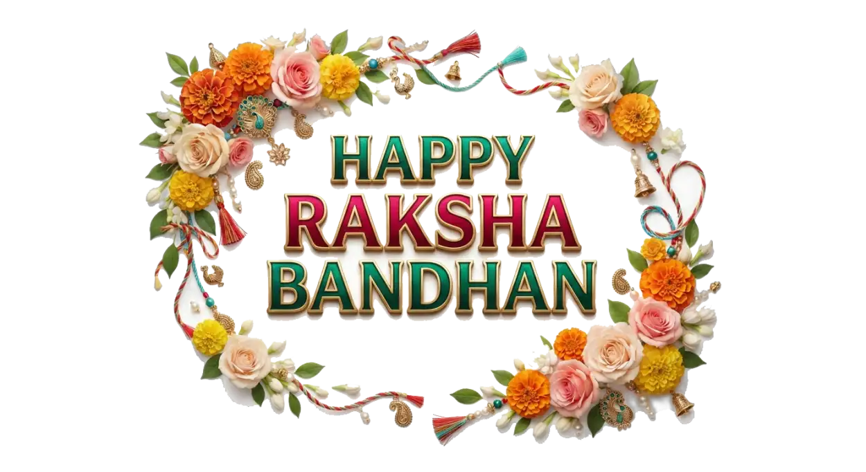 Free Download Happy Raksha Bandhan Hindi Text Png Transparent - High Quality Happy Raksha Bandhan Png Transparent Transparent PNG