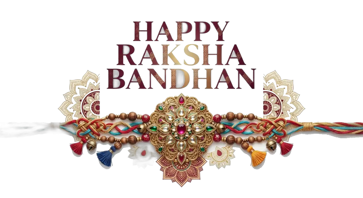Free Download Happy Raksha Bandhan Luxury Rakhi Design Png Transparent Background - High Quality Happy Raksha Bandhan Png Transparent Transparent PNG