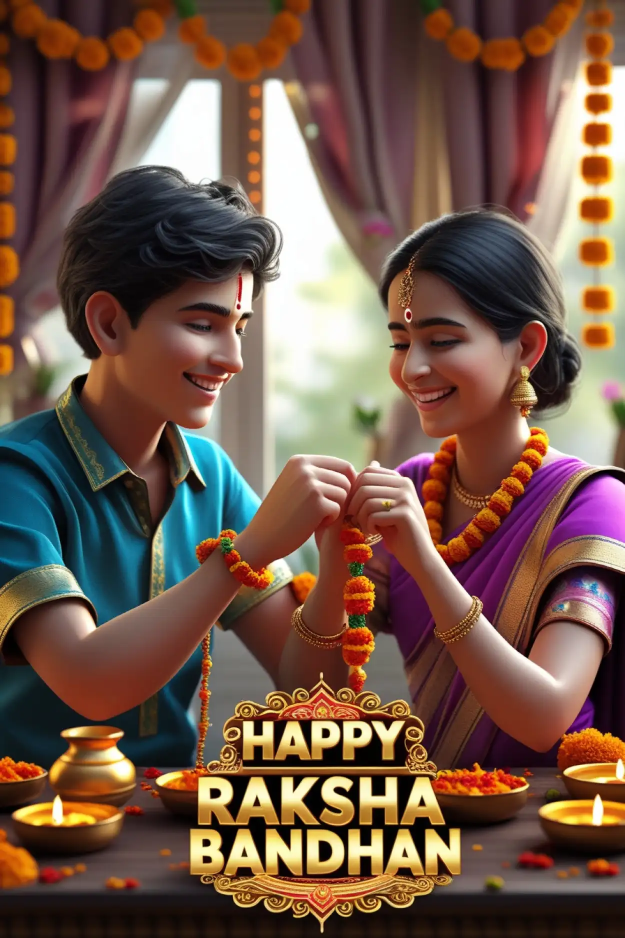 happy raksha bandhan messages for younger brother