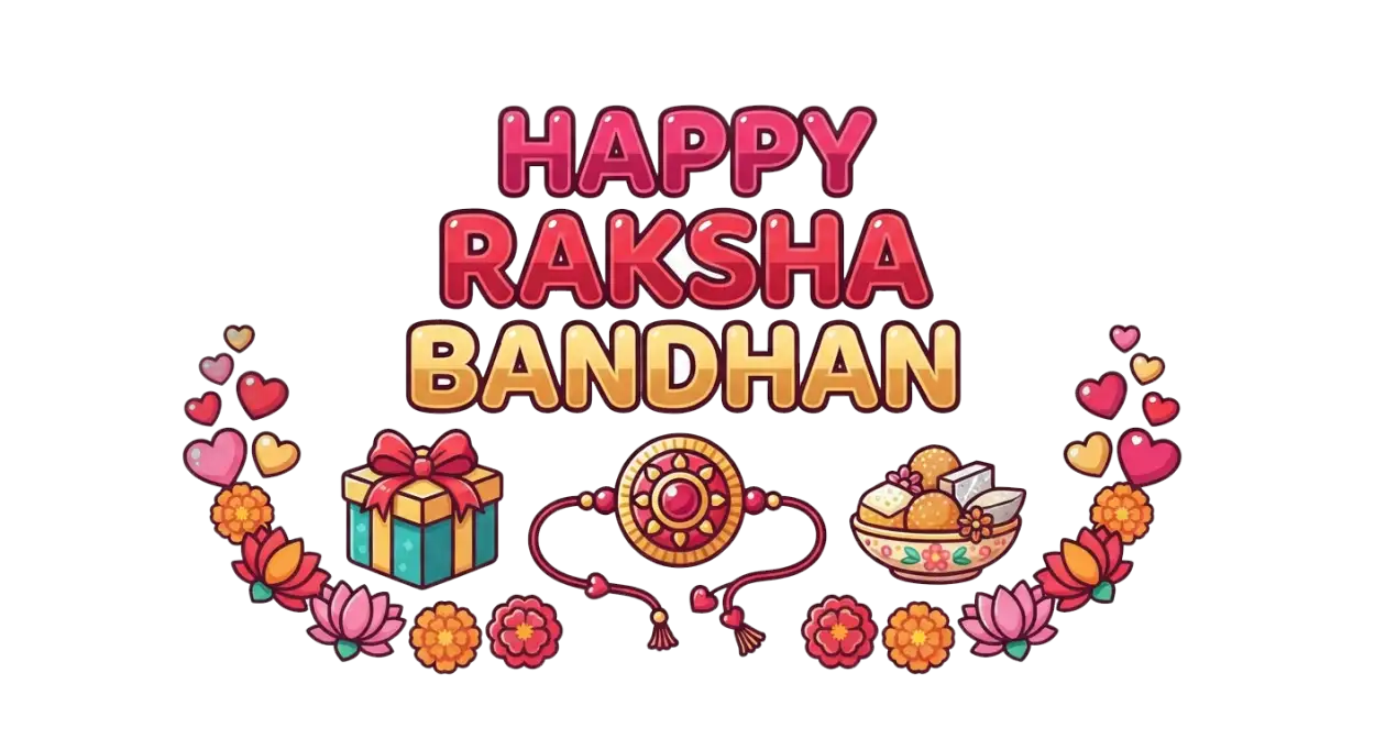 Free Download Happy Raksha Bandhan Sticker Png Transparent - High Quality Happy Raksha Bandhan Png Transparent Transparent PNG