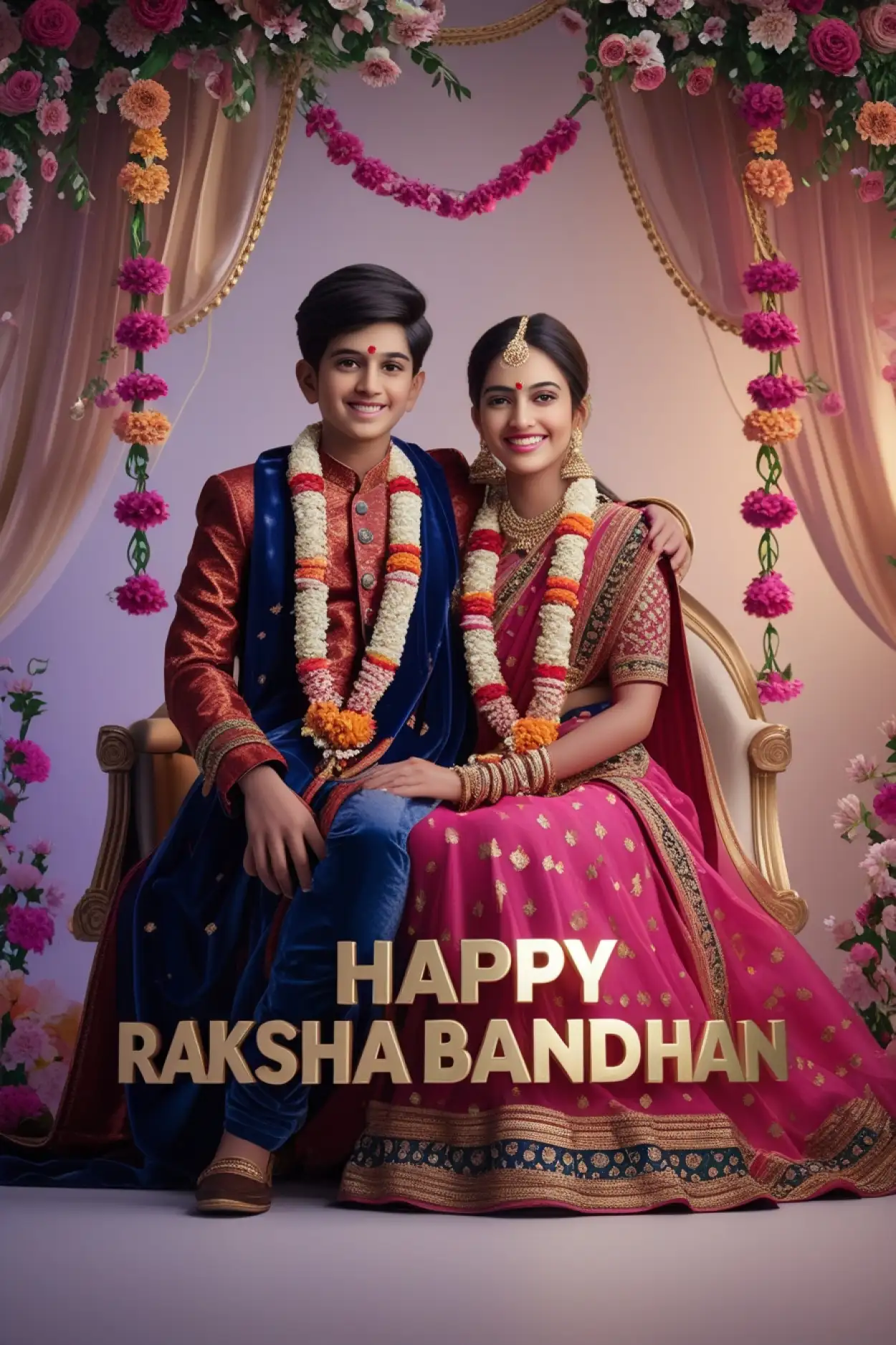 happy raksha bandhan template psd free