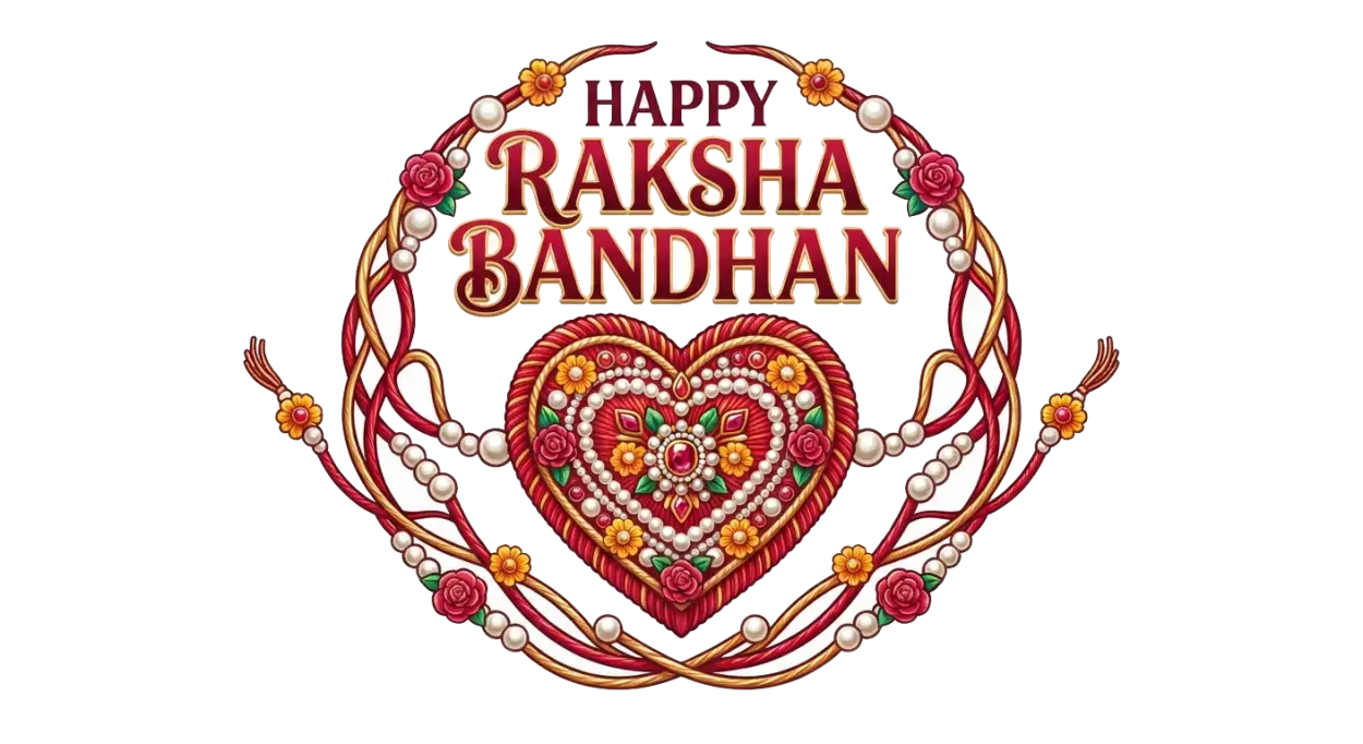 Free Download Happy Raksha Bandhan Unique Design Png Transparent - High Quality Happy Raksha Bandhan Png Transparent Transparent PNG