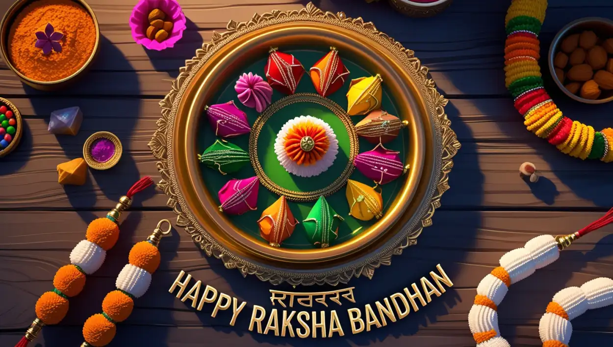 happy raksha bandhan vector design free