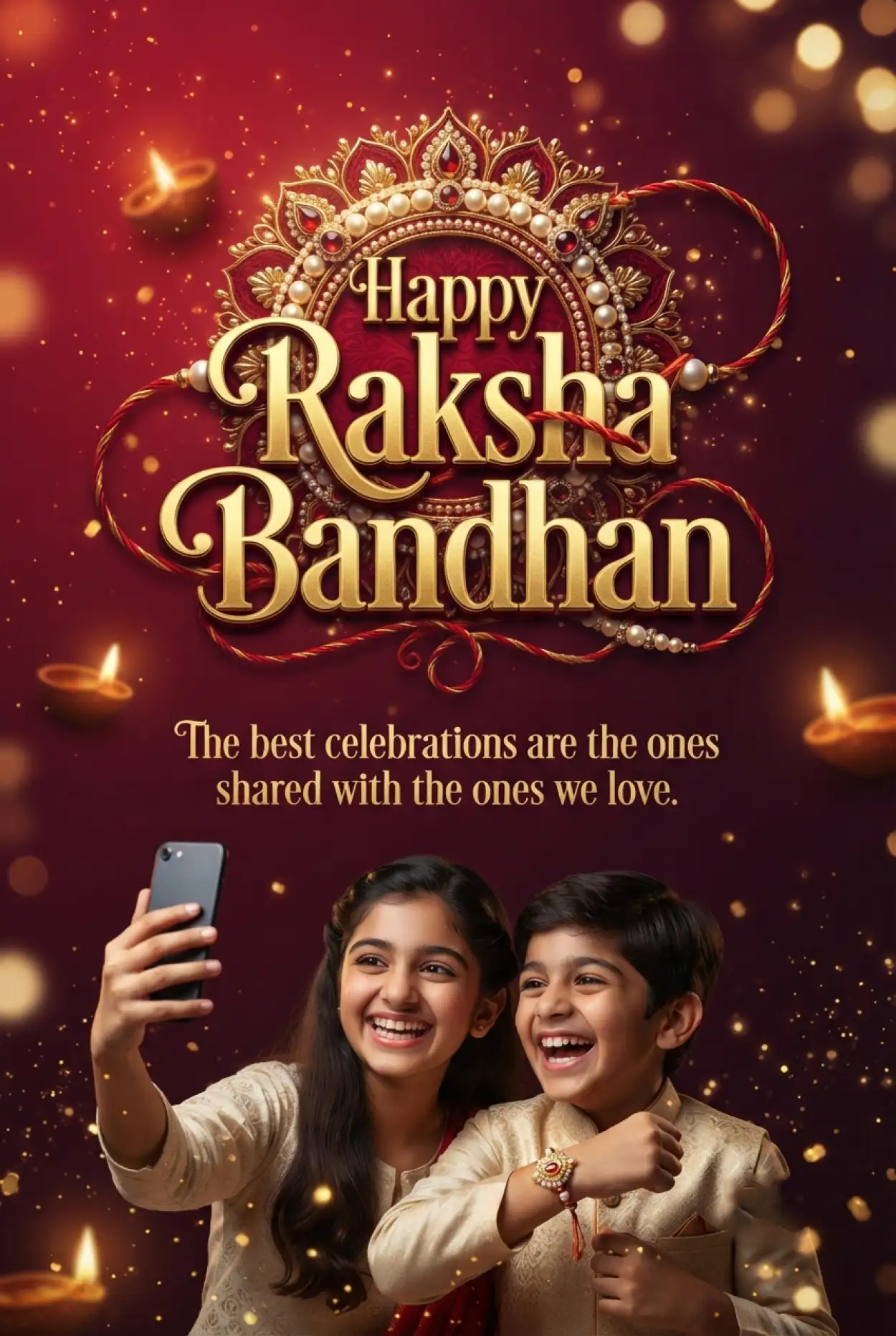 Free Download Happy Raksha Bandhan Wishes 2026 For Whatsapp - High Quality Happy Rakhi Wishes 2026 Image