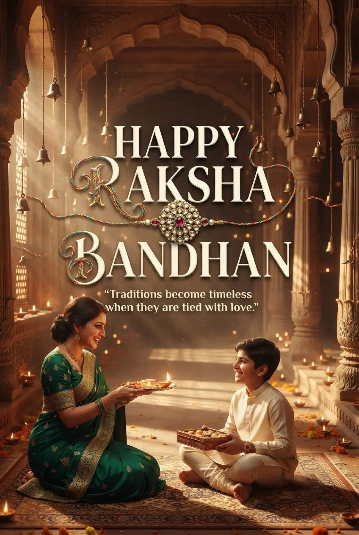 Free Download Happy Raksha Bandhan Wishes 2026 In English - High Quality Happy Rakhi Wishes 2026 Image