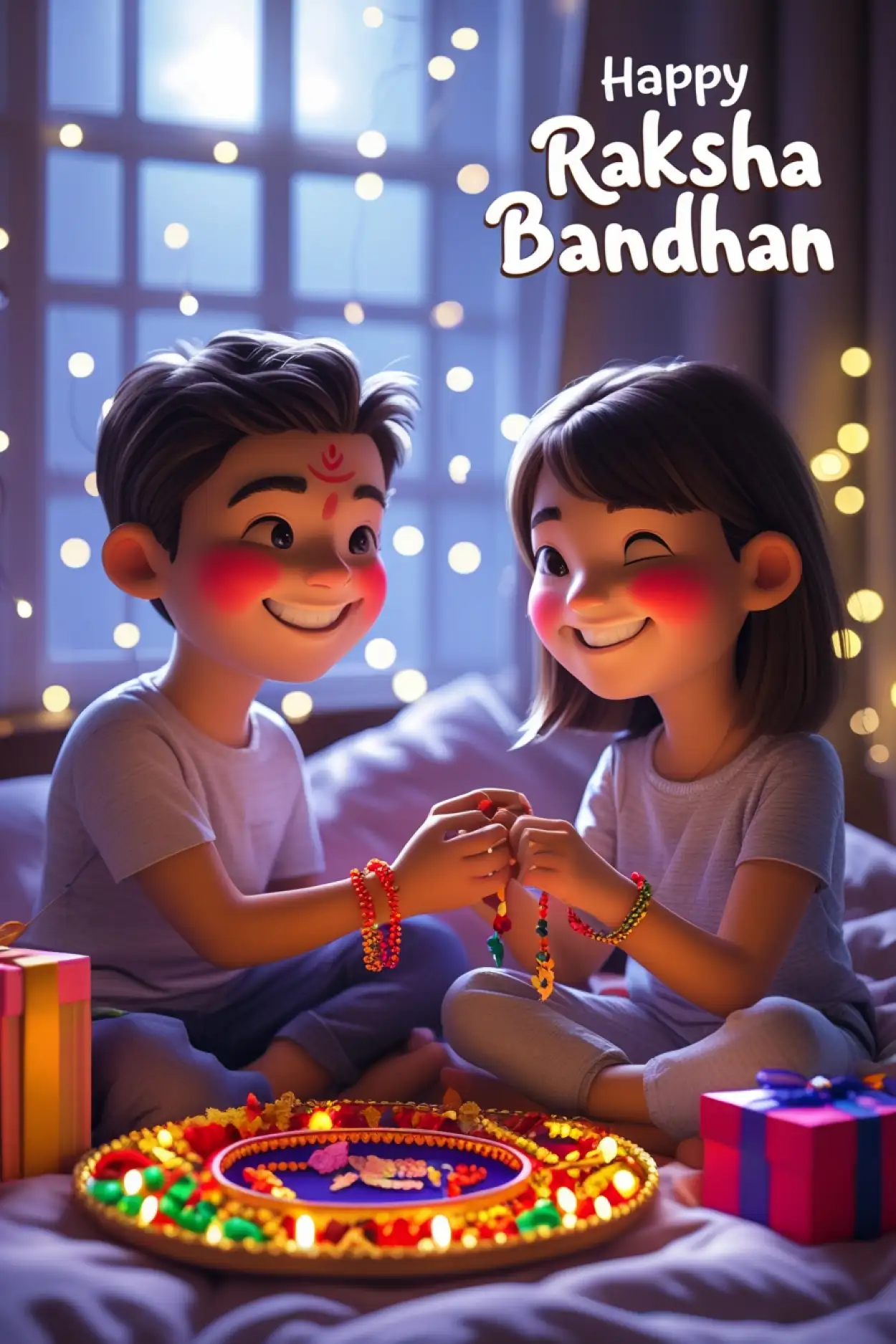 Free Download Happy Raksha Bandhan Wishes For Newborn Sister - High Quality Happy Raksha Bandhan Wishes For Children Background