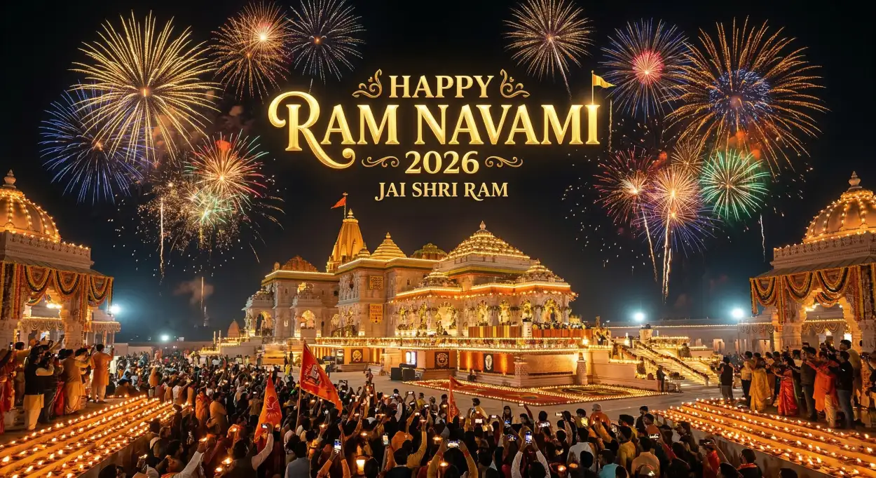 happy ram navami 2026 festival wishes poster