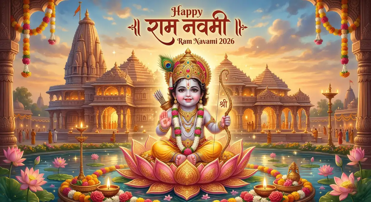 happy ram navami 2026 hindu festival wallpaper