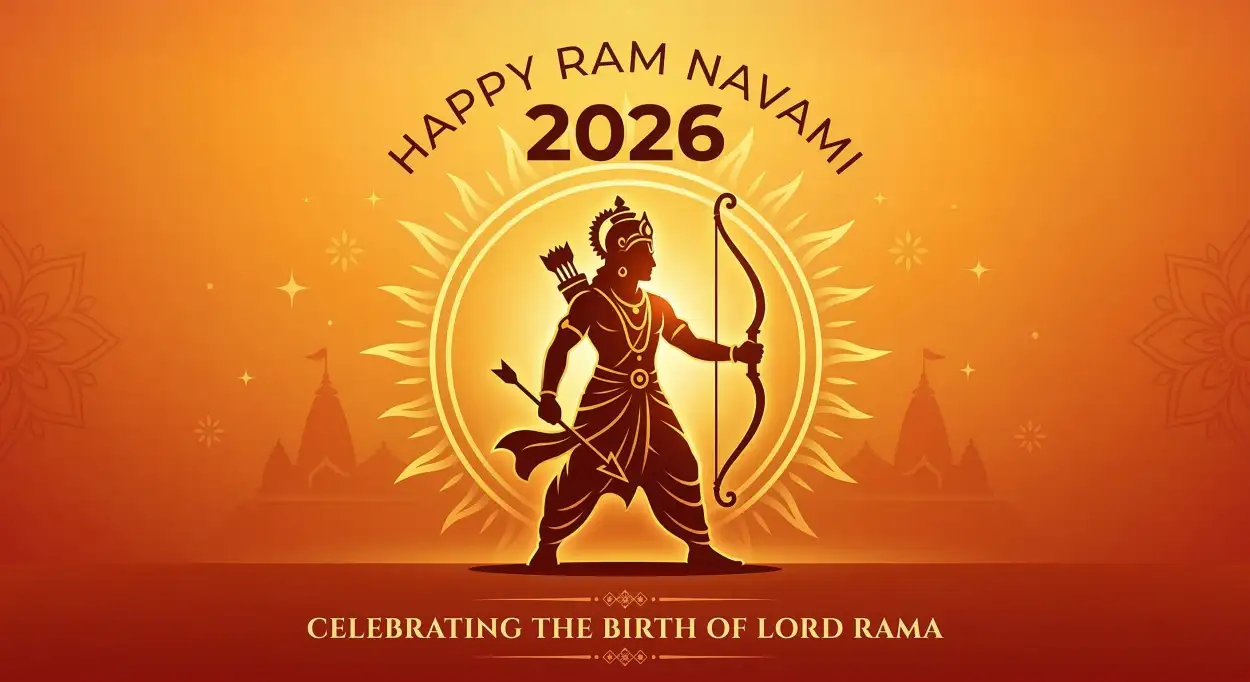 happy ram navami 2026 lord rama bow arrow image