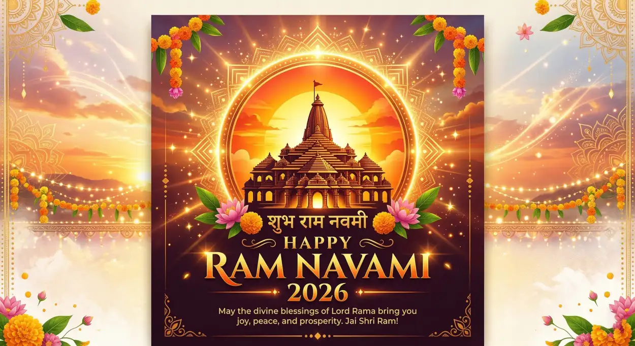 happy ram navami 2026 ram navami flyer design