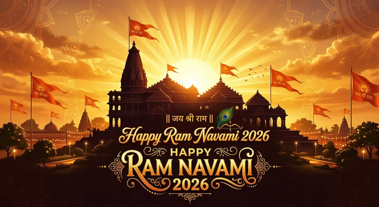 happy ram navami 2026 ram navami greeting banner
