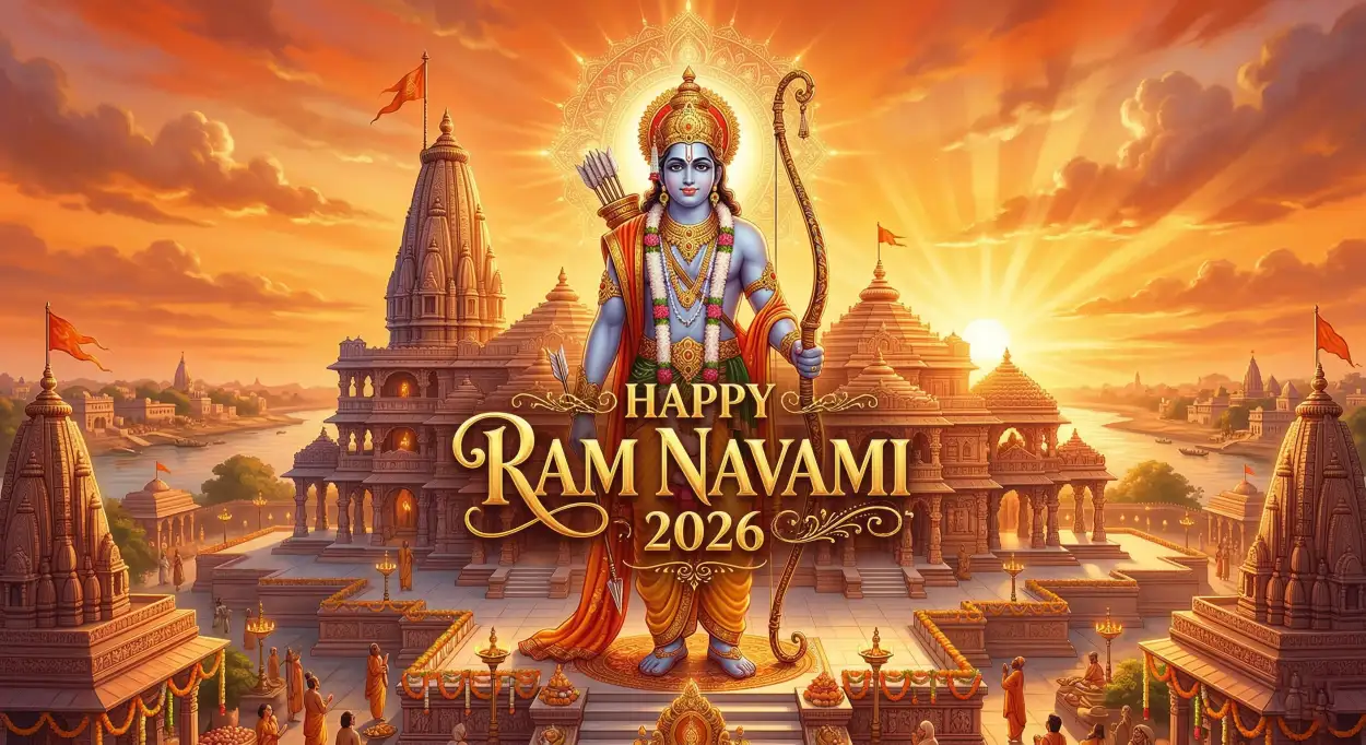 happy ram navami 2026 ram navami poster template hd