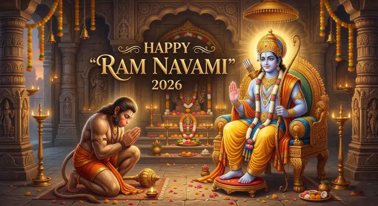 happy ram navami 2026 ram navami religious wallpaper