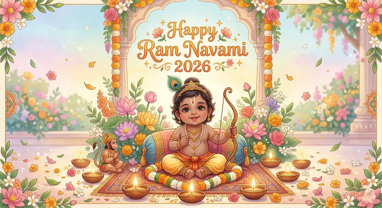 happy ram navami 2026 ram navami wishes poster