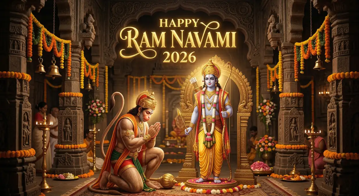 happy ram navami 2026 ram navami wishes wallpaper