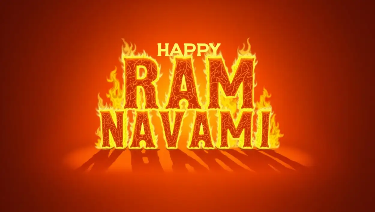 Happy Ram Navami banner background PNG