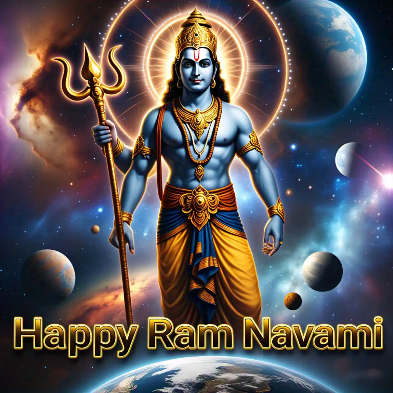 Happy Ram Navami bhajan event poster