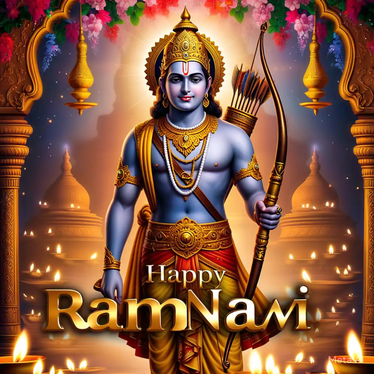 Free Download Happy Ram Navami Blessings Quotes For Loved Ones - High Quality Happy Ram Navami Background