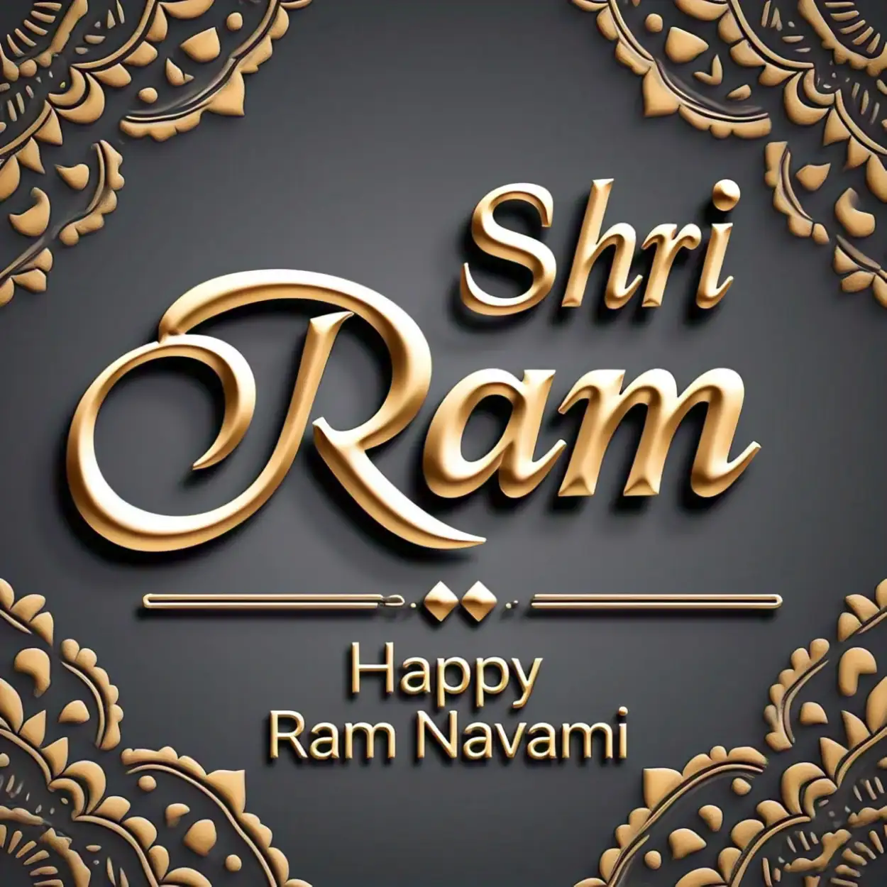 Happy Ram Navami calligraphy design