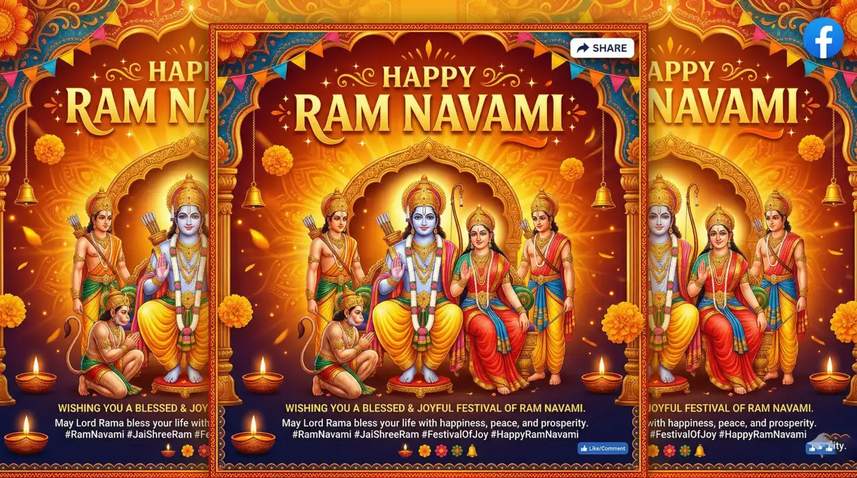 Free Download Happy Ram Navami Festival Poster Free Download - High Quality Happy Ram Navami Image
