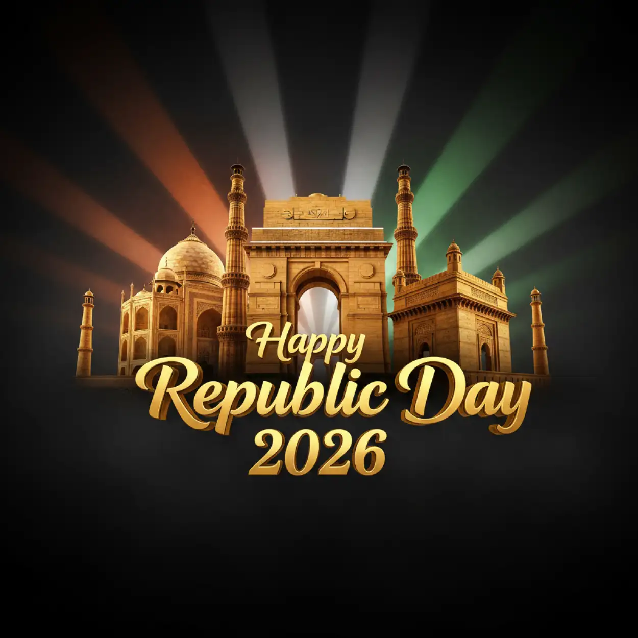 happy republic day 2026 backdrop design
