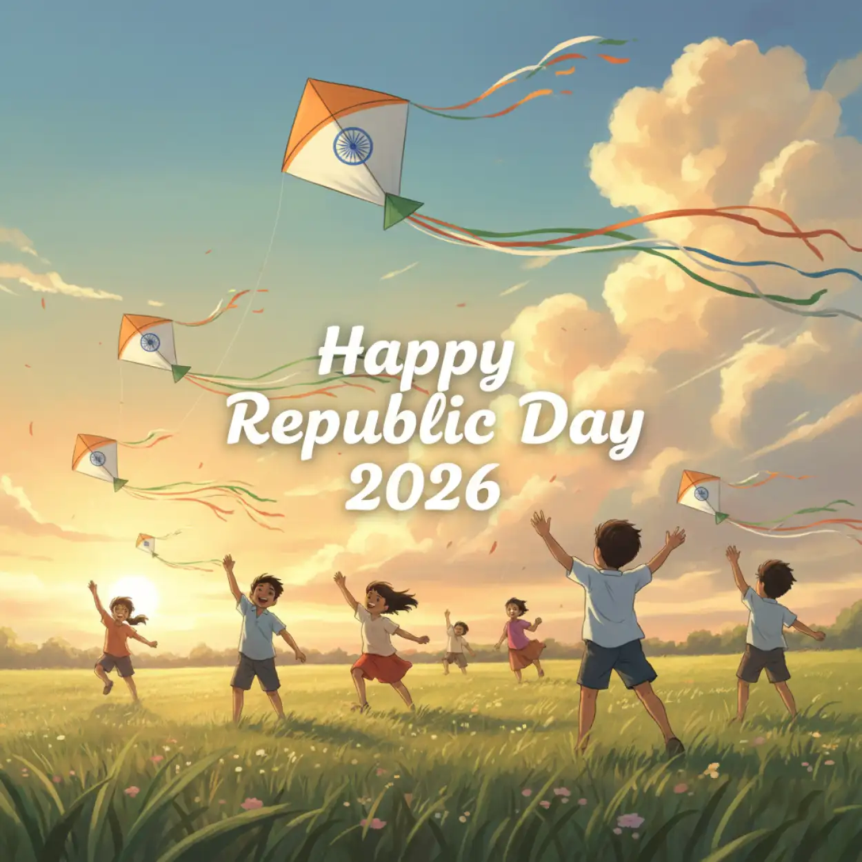 happy republic day 2026 kids drawing