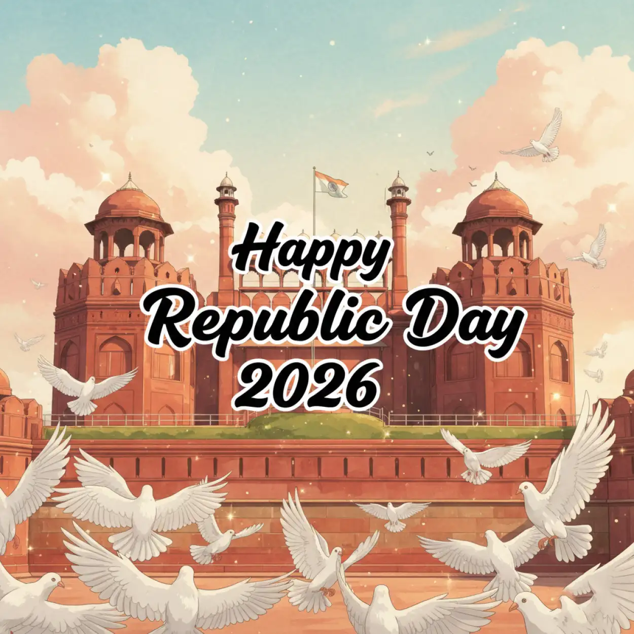 happy republic day 2026 landing page banner