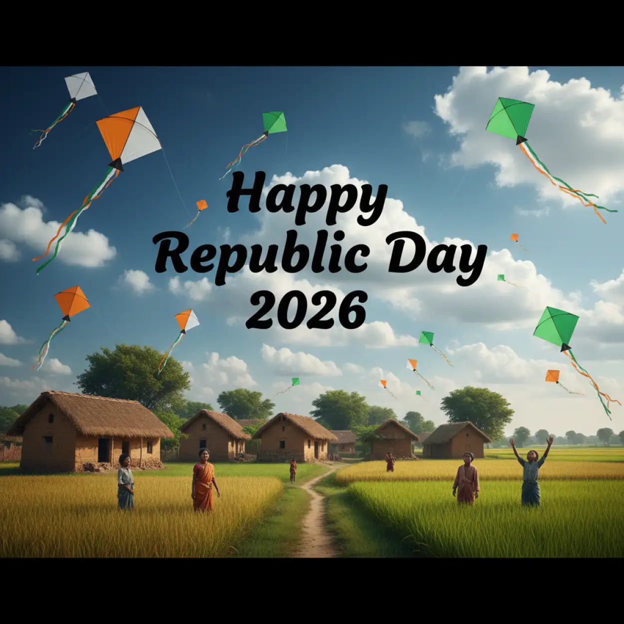 happy republic day 2026 rural india theme