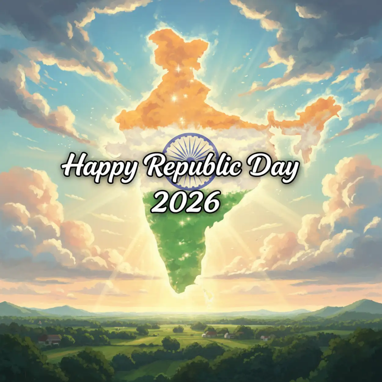 happy republic day 2026 saffron white green theme