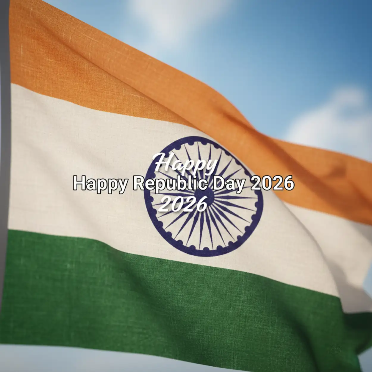 happy republic day 2026 tricolor background hd