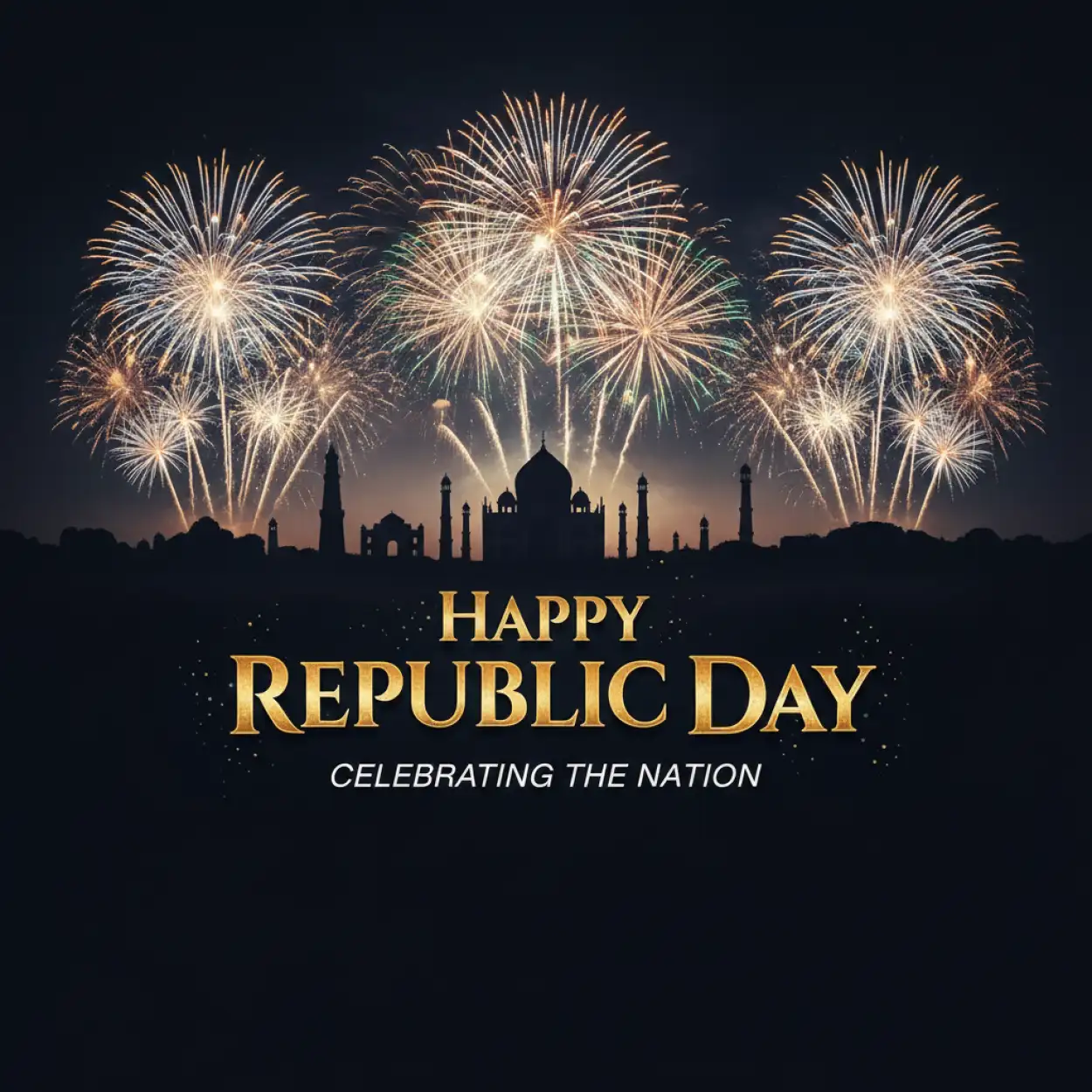 happy republic day banner calligraphy font