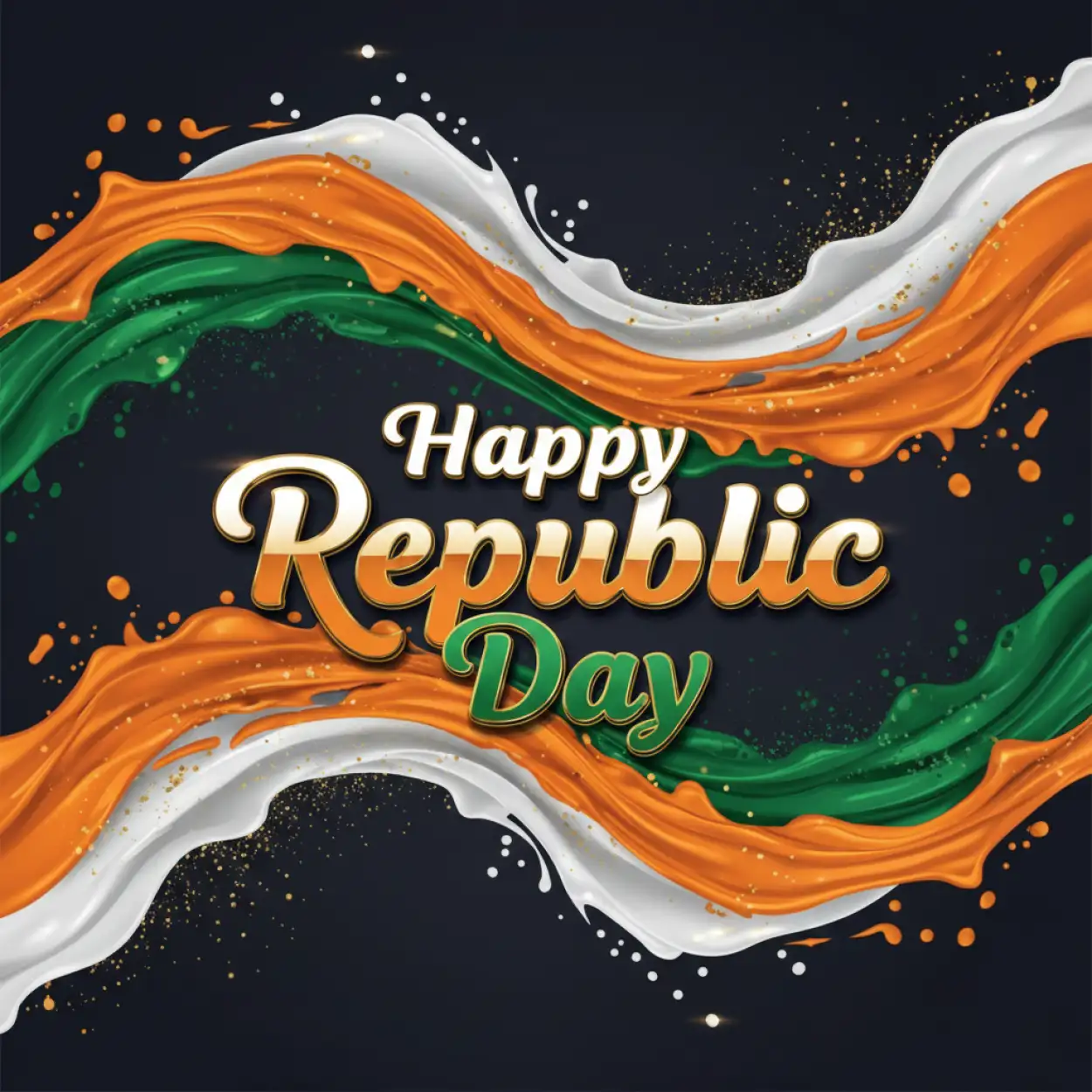 happy republic day banner design