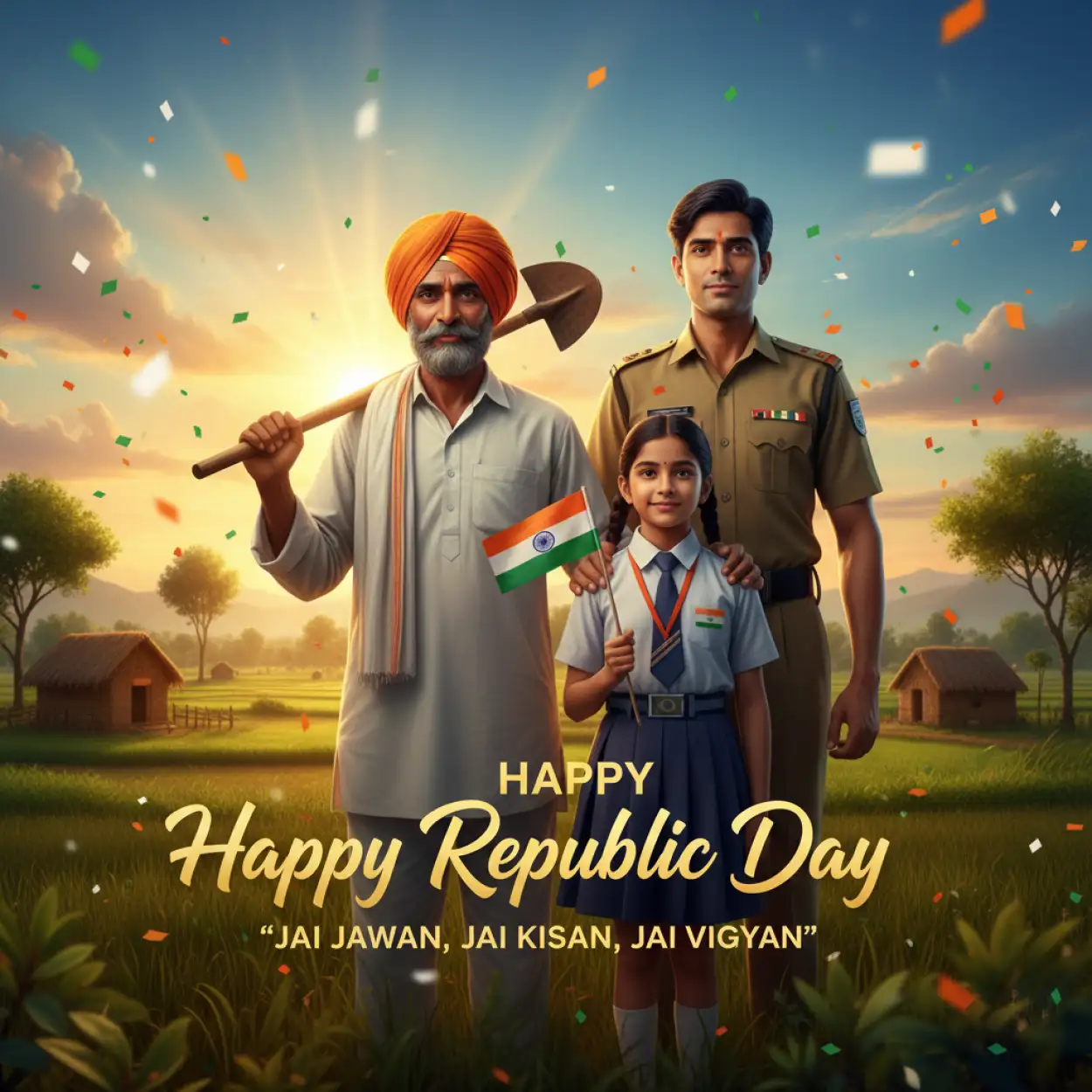 happy republic day banner high resolution