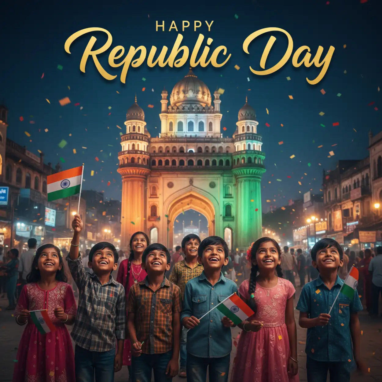 happy republic day wishes poster