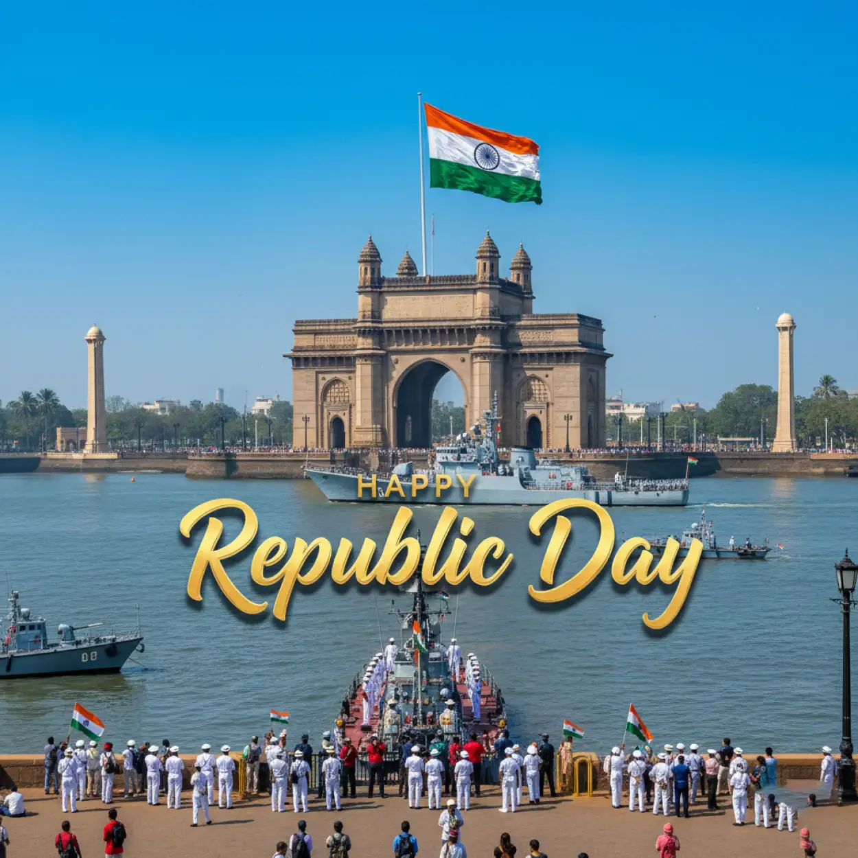 happy republic day wishes sms