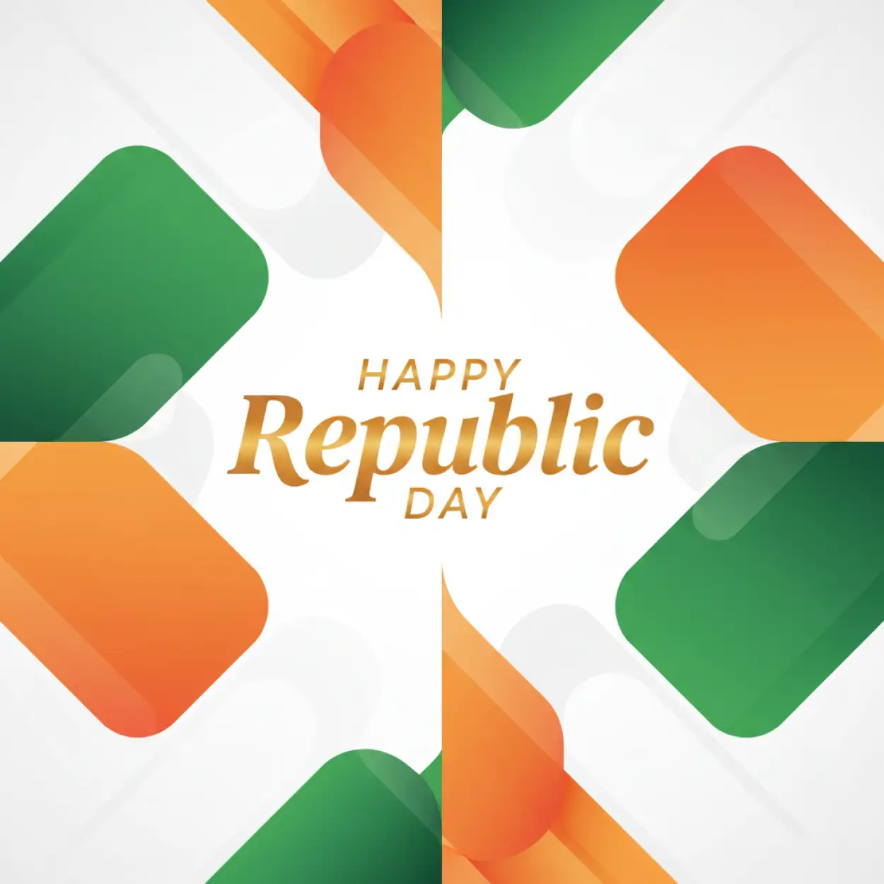 happy republic day wishes vector
