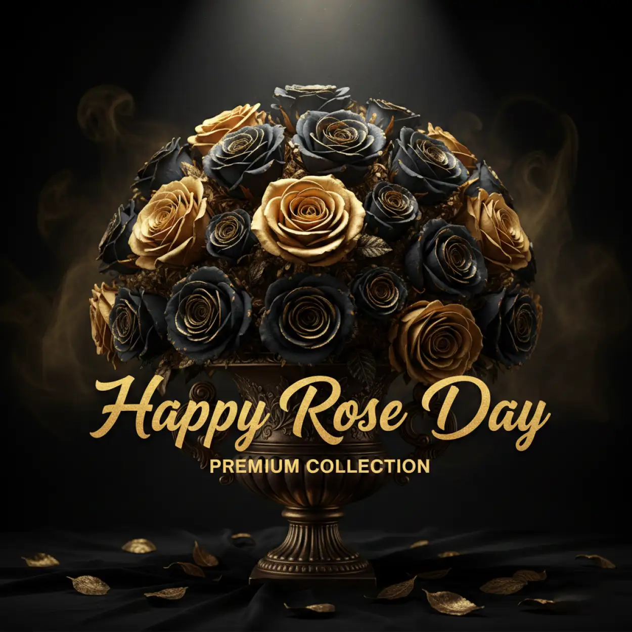 happy rose day luxury flower bouquet
